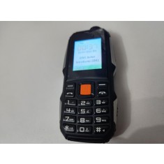 Telefon Mobil militar Power 2800 mAh, Dual SIM, FM radio, lanterna, negru