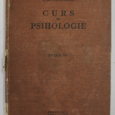 CURS DE PSIHOLOGIE de C. RADULESCU-MOTRU, EDITIA A 2 A 1929