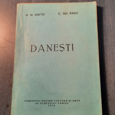 Danasti monografie N. N. Matei C. Gh. Radu