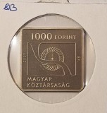 Hungary, Ungaria, 1000 Forint Don&aacute;t B&aacute;nki, 2009, KM#813 comemorativa, patrata, Europa