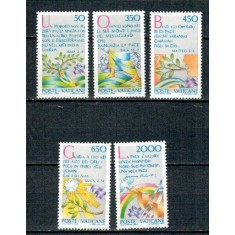 Vatican 1986 - International Year of Peace, serie neuzata