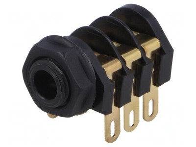 Soclu Jack 6,3mm Stereo cu &amp;Icirc;ntrerupător Triplu foto