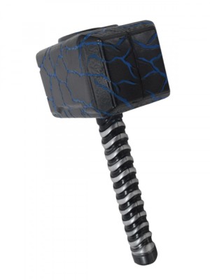 Ciocan de jucarie Mjolnir Thor, 30 cm, gri - Mighty Thor foto