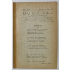 DUNAREA , REVISTA LITERARA - CULTURALA , NR. 14 , 1919
