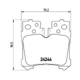 Placute frana Lexus Ls ( F4) 04.06-, Ls ( F5) 10.17-; Toyota Mirai (Jpd2) 11.20-, Spate, BREMBO
