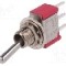Intrerupator basculant, 2 pozitii, mod comutare ON-ON, SPDT, C&amp;K - 7101SYCQE