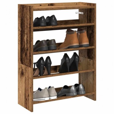 vidaXL Pantofar, Lemn vechi, 60x25x81 cm, lemn compozit foto