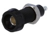 Soclu Banană 4mm Neagră 10A 50VDC, DELTRON