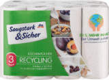 Saugstark&amp;Sicher Prosoape de bucătărie Recycling 3 straturi, 8 buc