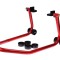 Stander spate motociclete bascula dreapta si roti de rezerva, culoare rosu Cod Produs: MX_NEW AA014532