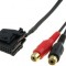 Adaptor Aux RCA Seat, Skoda, VW 0,8m, Naviga&Aring;&pound;ie MFD2,RNS, RNS2