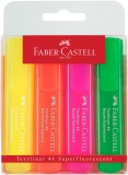 Set 4 evidentiatoare - Textliner 46 Superfluorescent | Faber-Castell, Faber Castell