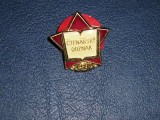 QW9 N8 9 - insigna - tematica istorica - inscriptia Ctenarsky Odznak - Ungaria, Europa