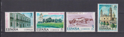 SPANIA ARHITECTURA 1975 MI: 2186-2189 MNH foto