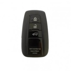 Cheie completa Topautochei&reg; pentru Toyota Camry 3 butoane Denso 14FCC 434 MHz FSK 0410 chip P1-A9 14DCC Chip 8A