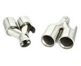 Ornamente Toba Inox Dubla Evacuare Sport ALM, 250mm, 63mm, Cromate, Tuning Auto Exterior