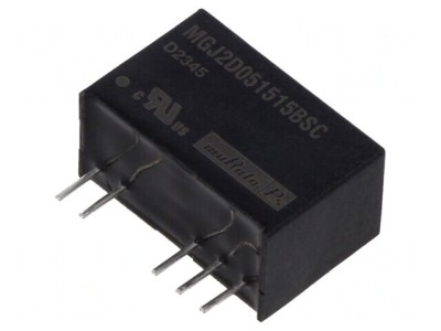 Convertor DC/DC 2W 5V la &amp;plusmn;15V SIP THT foto