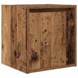 Noptiera montata pe perete lemn vechi 38x34x40 cm, DKD Home Decor