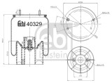 FEBI BILSTEIN 40329 Burduf, suspensie pneumatica