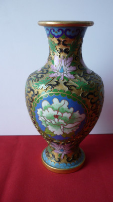 VAZA CLOISONNE 18 cm. foto