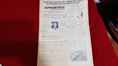 Ziar Sportul Popular 17 06 1957 foto