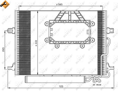 NRF 350211 EASY FIT Condensator, climatizare foto