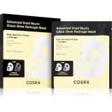Cosrx Advanced Snail Mucin Glass Glow Hydrogel Mask mască revitalizantă cu hidrogel, cu extract din melcidin melci pentru uniformizarea nuantei tenulu