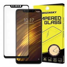 Folie Sticla Xiaomi PocoPhone F1 Wozinsky 5D Full Glue Neagru foto