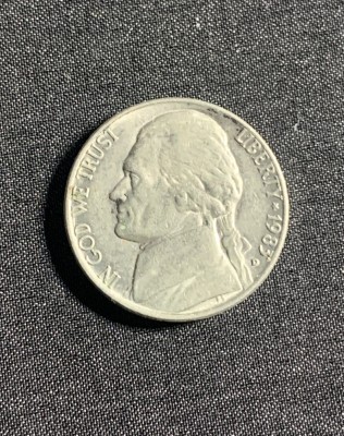 Moneda five cents 1983 USA foto