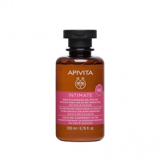 APIVITA Intimate Plus Gel de curățare delicat cu arbore de ceai și propolis 200 ml