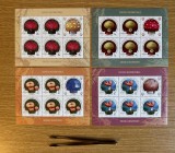 Ciuperci necomestibile, minicoli de 5 timbre si 1 vinieta 2022 LP 2370b