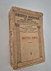 Carte veche 1930 C Hamangiu Dreptul Roman Volum 1