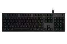 LOGITECH G512 Carbon RGB Mechanical Gaming Keyboard, GX Blue - CARBON - US INTL - USB - INTNL - G512 CLICKY (timbru verde 0.8 lei)