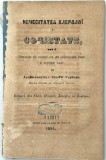Neofit Scriban Necesitatea clerului in societate 1859 Iasi Tipografia Buciumului Romanu alfabet tranzitie Steoa Dunarii
