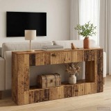 vidaXL Masă de consolă Lemn vechi 155 x 29 x 74 cm Lemn prelucrat 899893