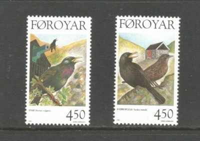 Foroyar Feroe Danemarca MNH 1998 - Pasari foto