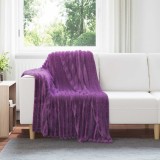 vidaXL Pătura de aruncat Violet 150 x 130 cm Molton 42016857