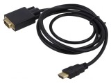 Cablu HDMI 1.4 D-Sub 15pin 1,8m Negru