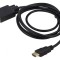 Cablu HDMI 1.4 D-Sub 15pin 1,8m Negru
