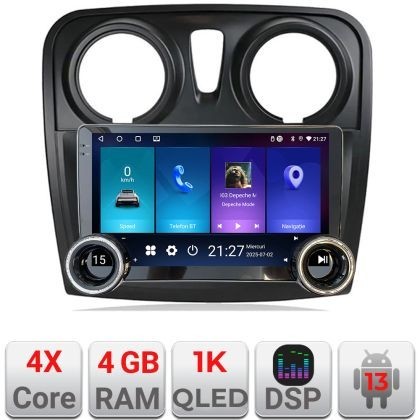 Navigatie Dacia Sandero Logan 2012-2020 Kit-sandero Edotec 4+64 10.5 inch Incell 1K android Wifi 5Ghz gps internet CarStore Technology