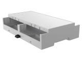 Carcasă pentru șină DIN gri, 90x142x32mm, 8 module