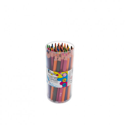 Set 48 creioane colorate triunghiulare maxi mina 4 mm foto