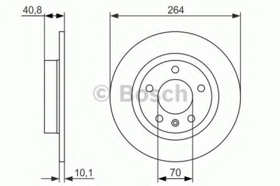 Disc frana OPEL CORSA D (2006 - 2016) BOSCH 0 986 479 715 foto