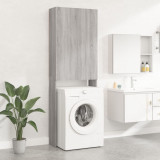 Dulap mașină de spălat, gri sonoma, 64x25,5x190 cm, vidaXL