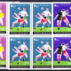 TSV$ - 1974 LP 851 C.M. DE FOTBAL 1974 MUNCHEN BLOC X 4 MNH/** LUX