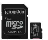 Card memorie MicroSD Kingston 128GB, clasa 10, standard UHS-I U1, microSDXC