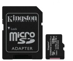 Card memorie MicroSD Kingston 128GB, clasa 10, standard UHS-I U1, microSDXC