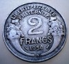 2.120 FRANTA 2 FRANCS FRANCI 1950 B BEAUMONT-LE ROGER, Europa, Aluminiu