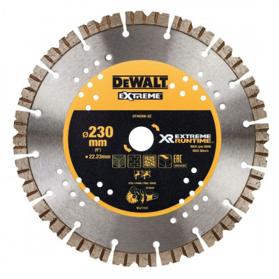DeWALT EXTREME DT40260 230mm 230 mm disc diamantat debitat beton asfalt 22.23 foto