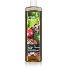 Avon Senses Spiced Pepper șampon, balsam și gel de duș 3 în 1 500 ml
